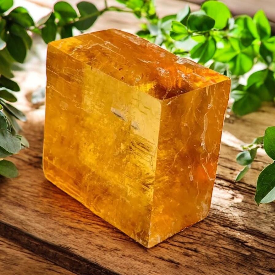 Honey Calcite Free Form Cubes: Golden Crystal for Focus