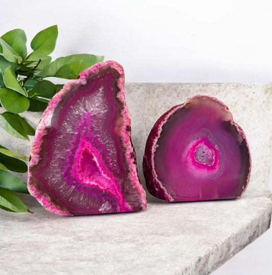 Pink Agate Standing Crystal: Love & Harmony Stone