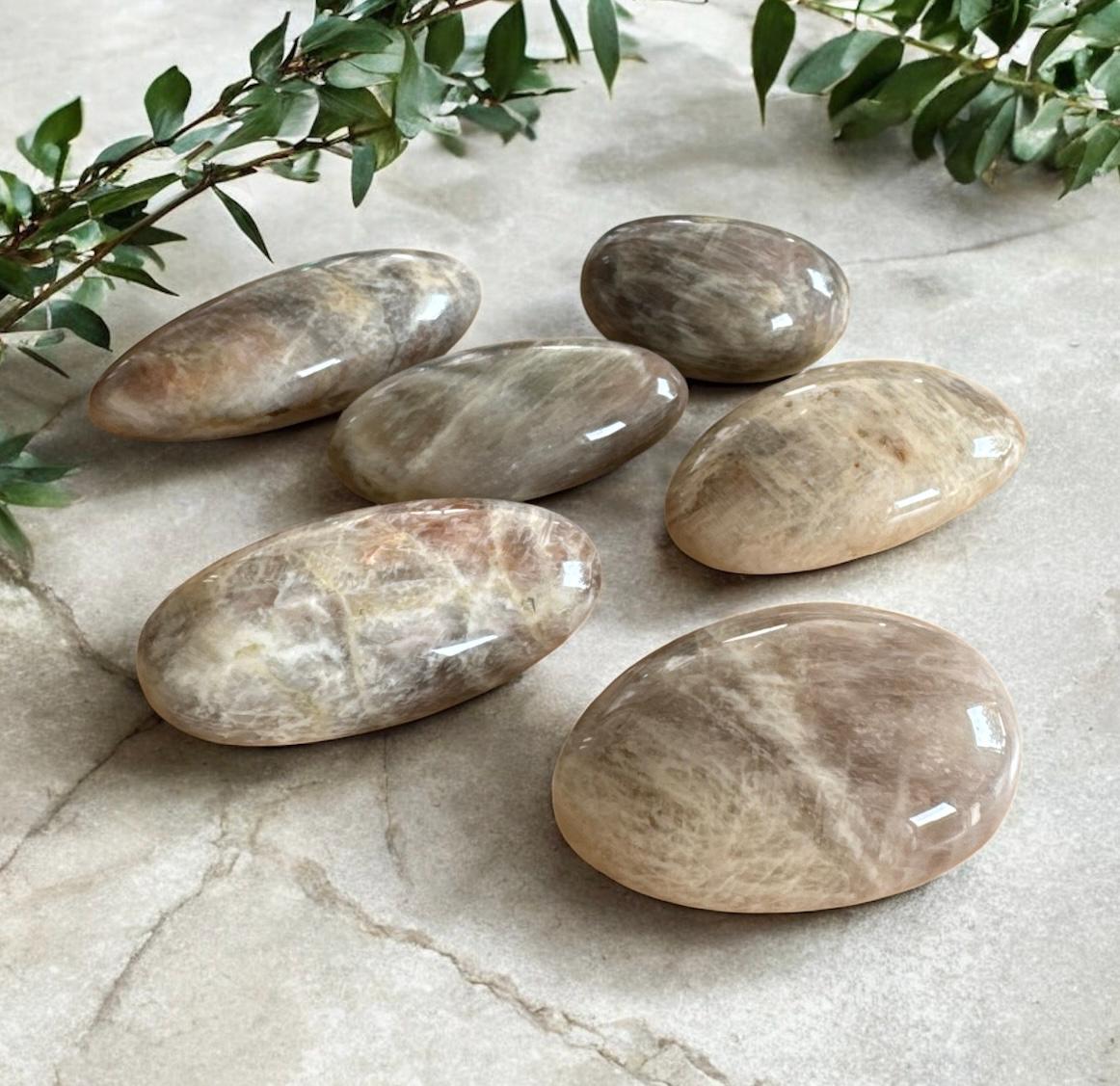 Moonstone Crystal Tumble Stone: Intuition, Balance & Feminine Energy