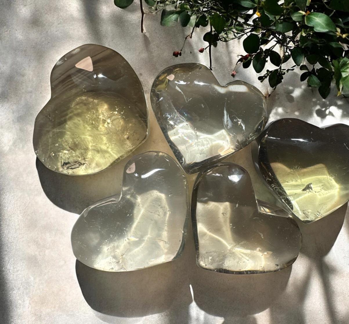 Smokey Citrine Heart Carved Crystal: Joy, Abundance & Solar Energy