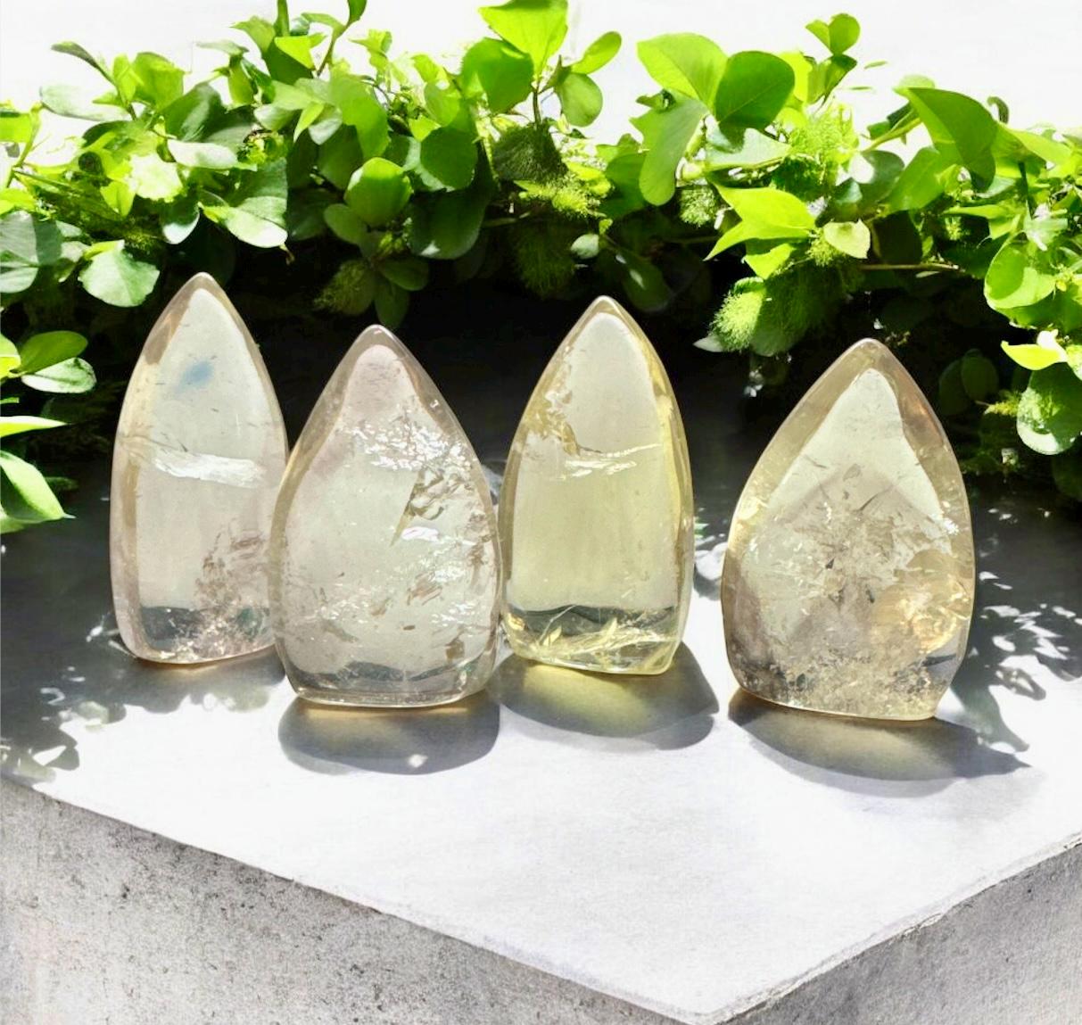 Citrine Tear Drop Crystal: Polished Stone of Abundance & Joy