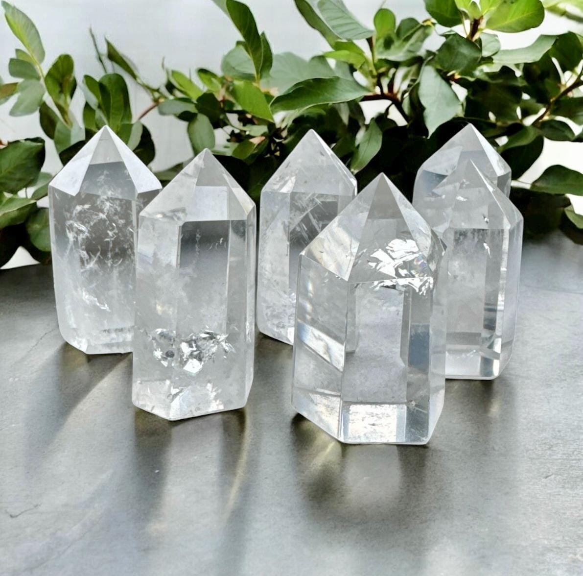 Clear Quartz Crystal Tower: High-Vibration Healing Point
