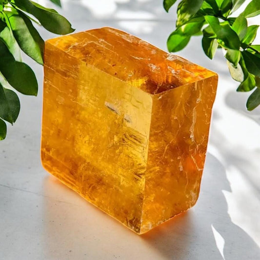Honey Calcite Free Form Cubes: Golden Crystal for Focus