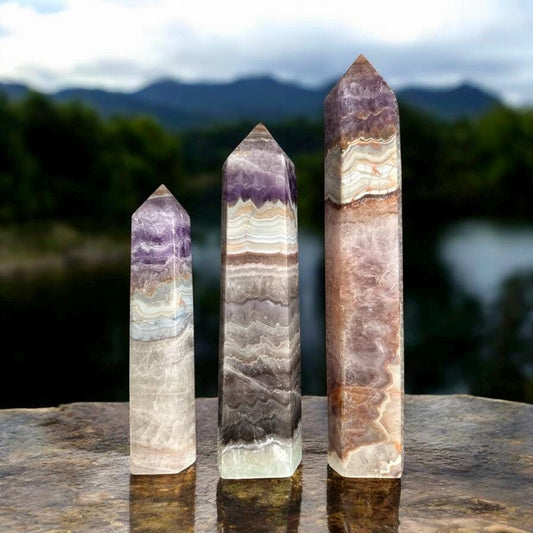 Amethyst & Agate Crystal Tower: Large Statement Piece