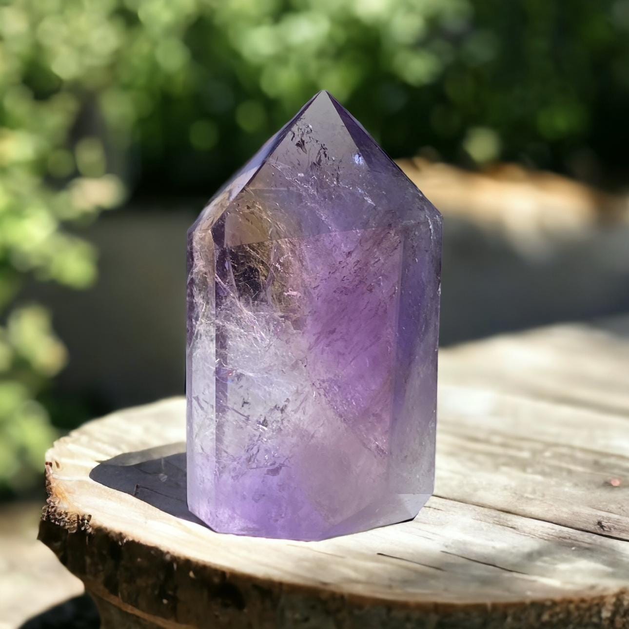 Ametrine Crystal Point: Harmonizing Amethyst & Citrine Energy