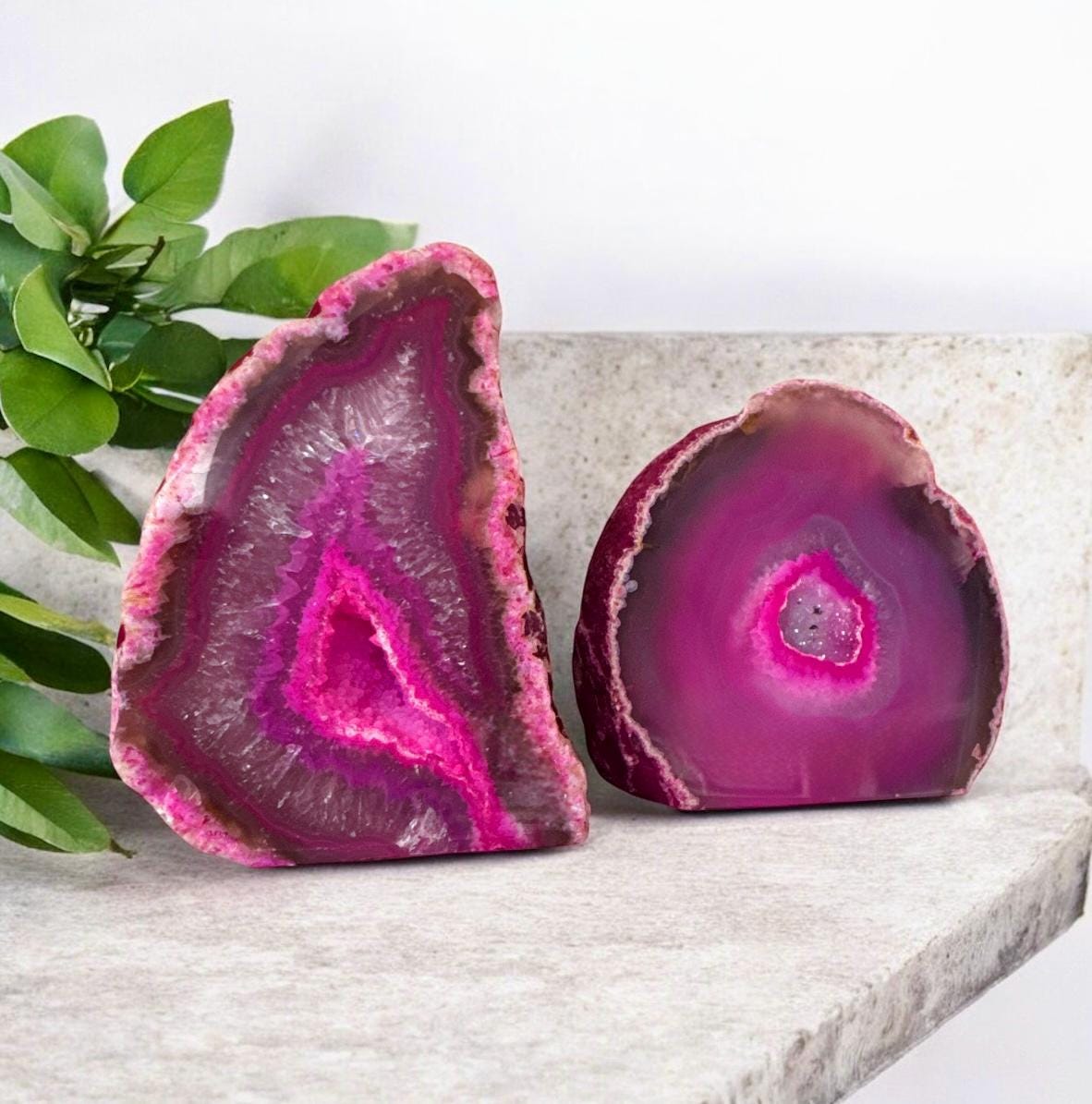 Pink Agate Standing Crystal: Love & Harmony Stone