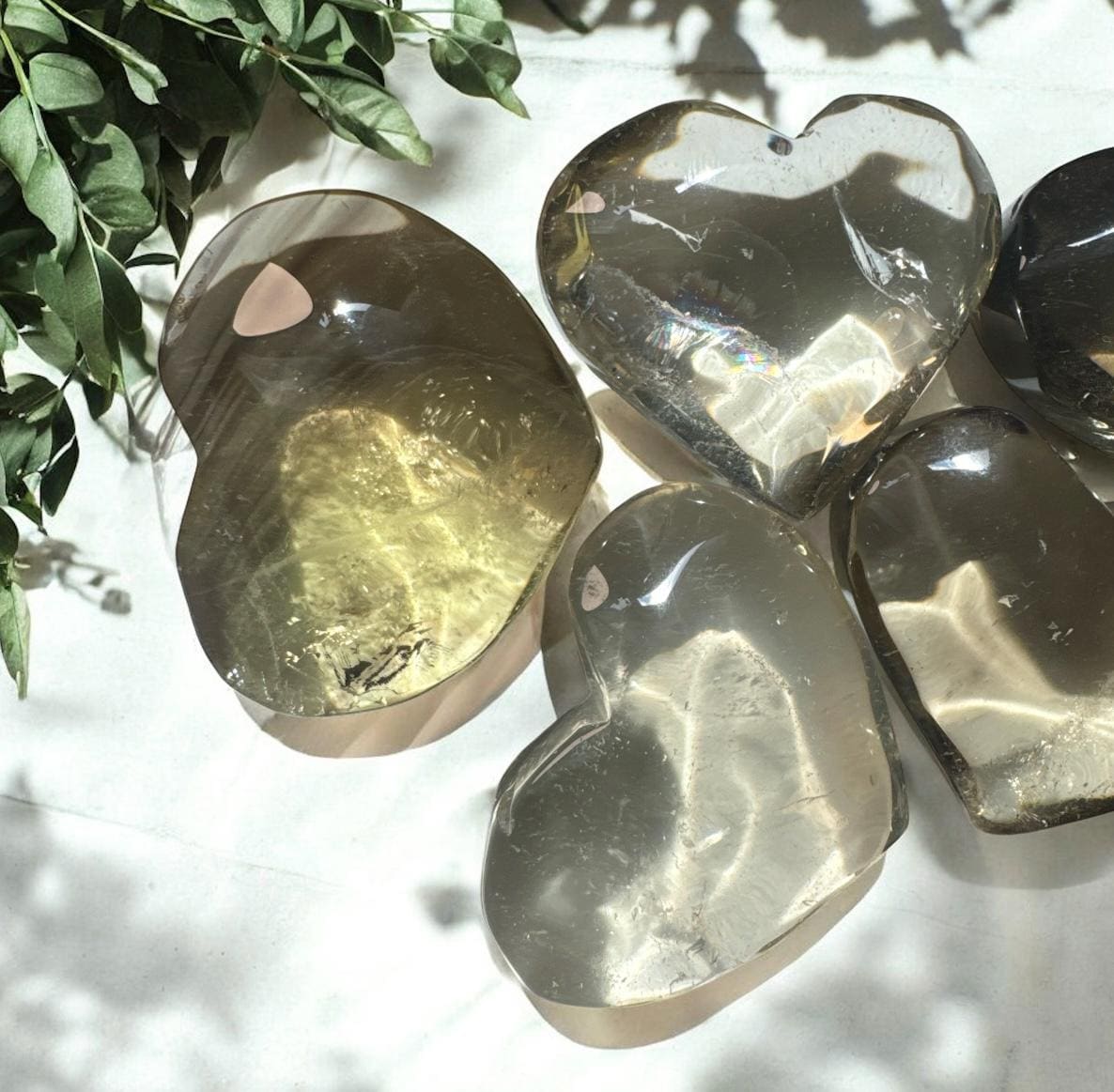 Smokey Citrine Heart Carved Crystal: Joy, Abundance & Solar Energy