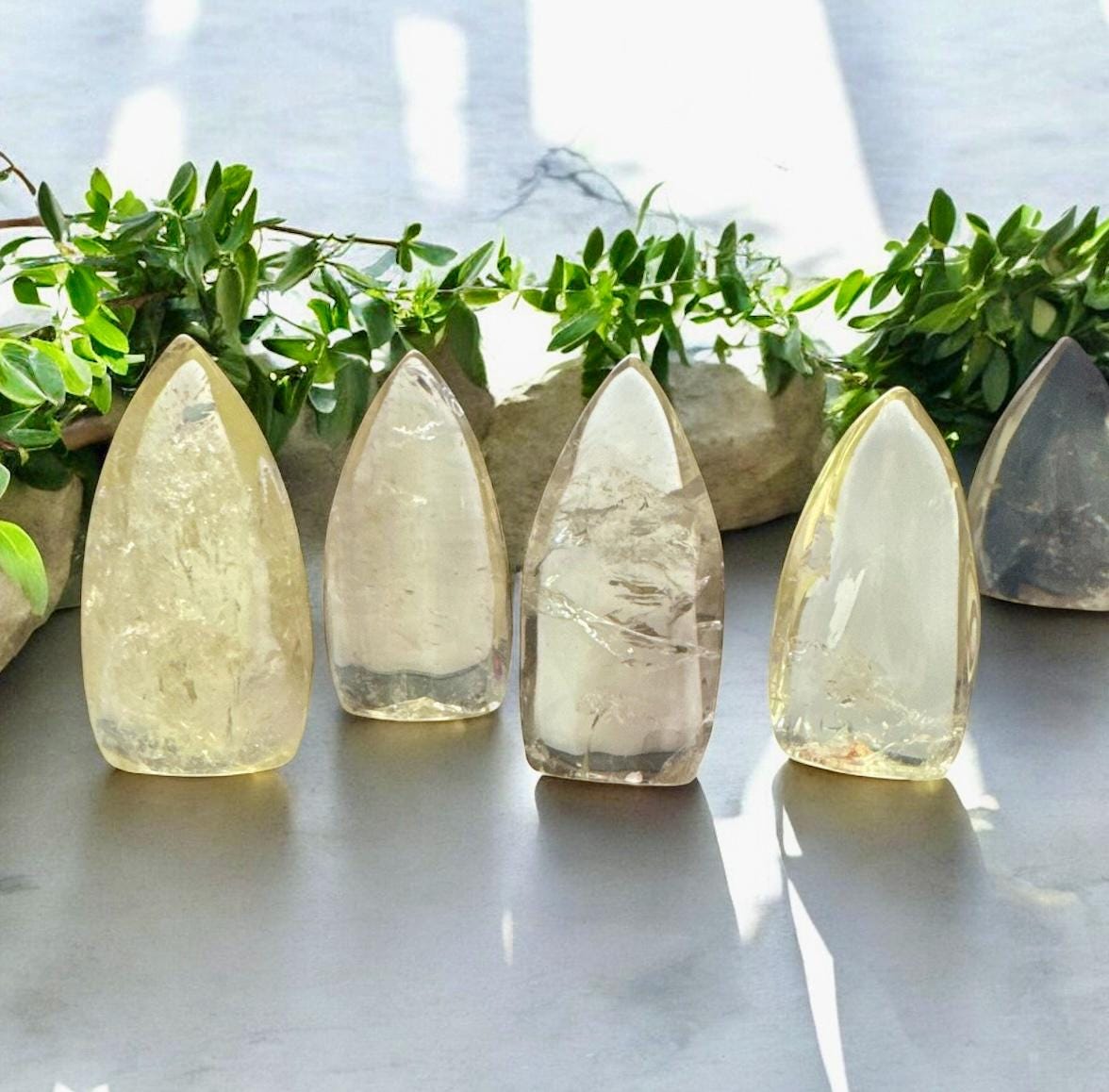 Citrine Tear Drop Crystal: Polished Stone of Abundance & Joy