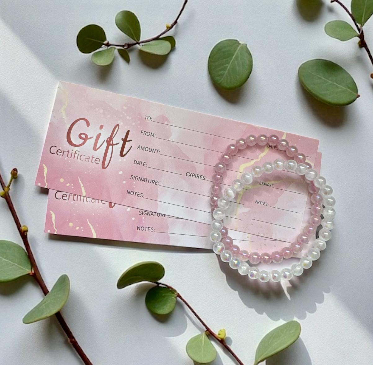 Crystal Gift Certificate: Luna by Louise - Emailed or Posted Voucher