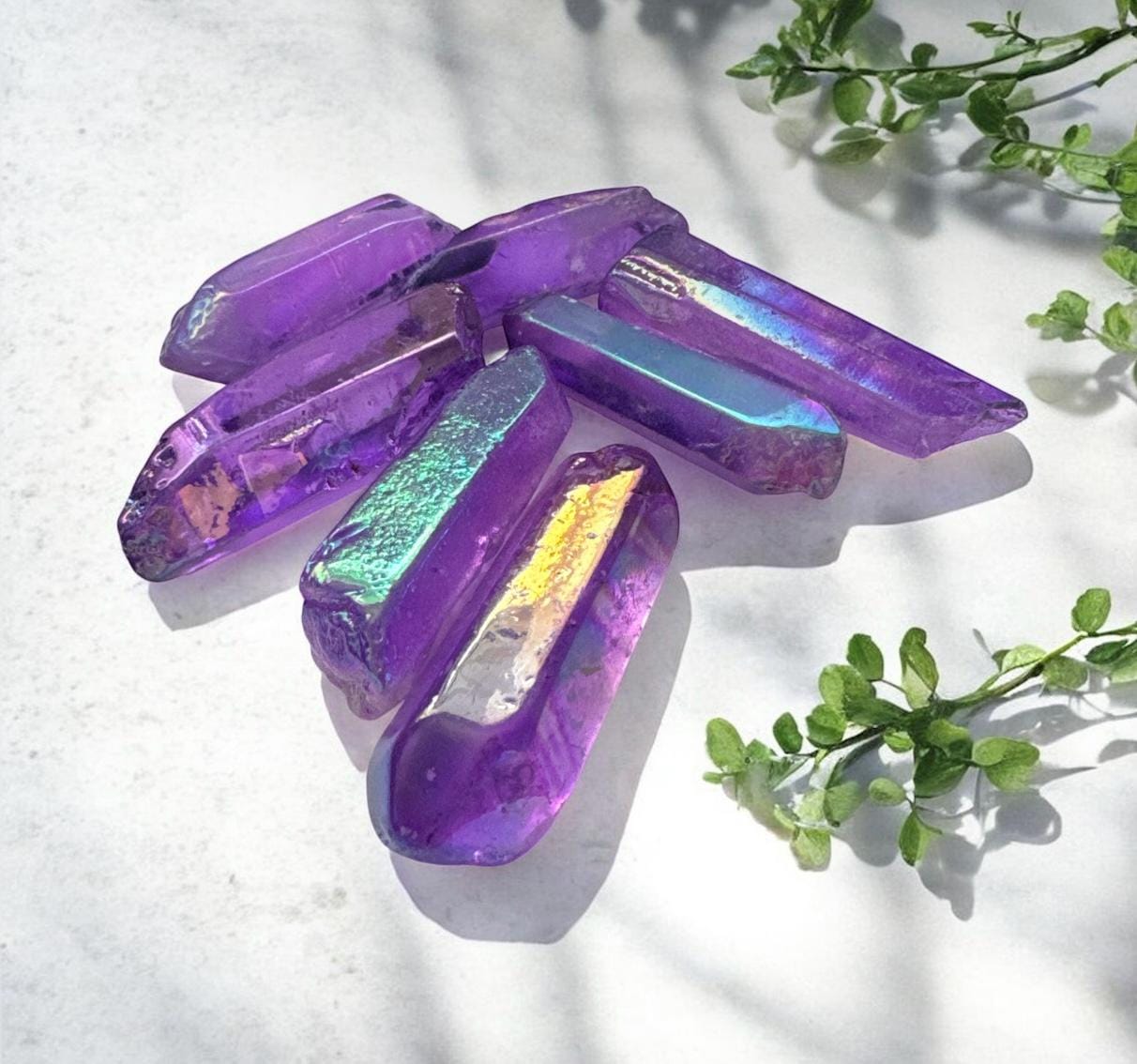 Purple Aura Quartz Point – 2–3” | Mystical & Transformative | Luna by Louise, Crystal Shop UK