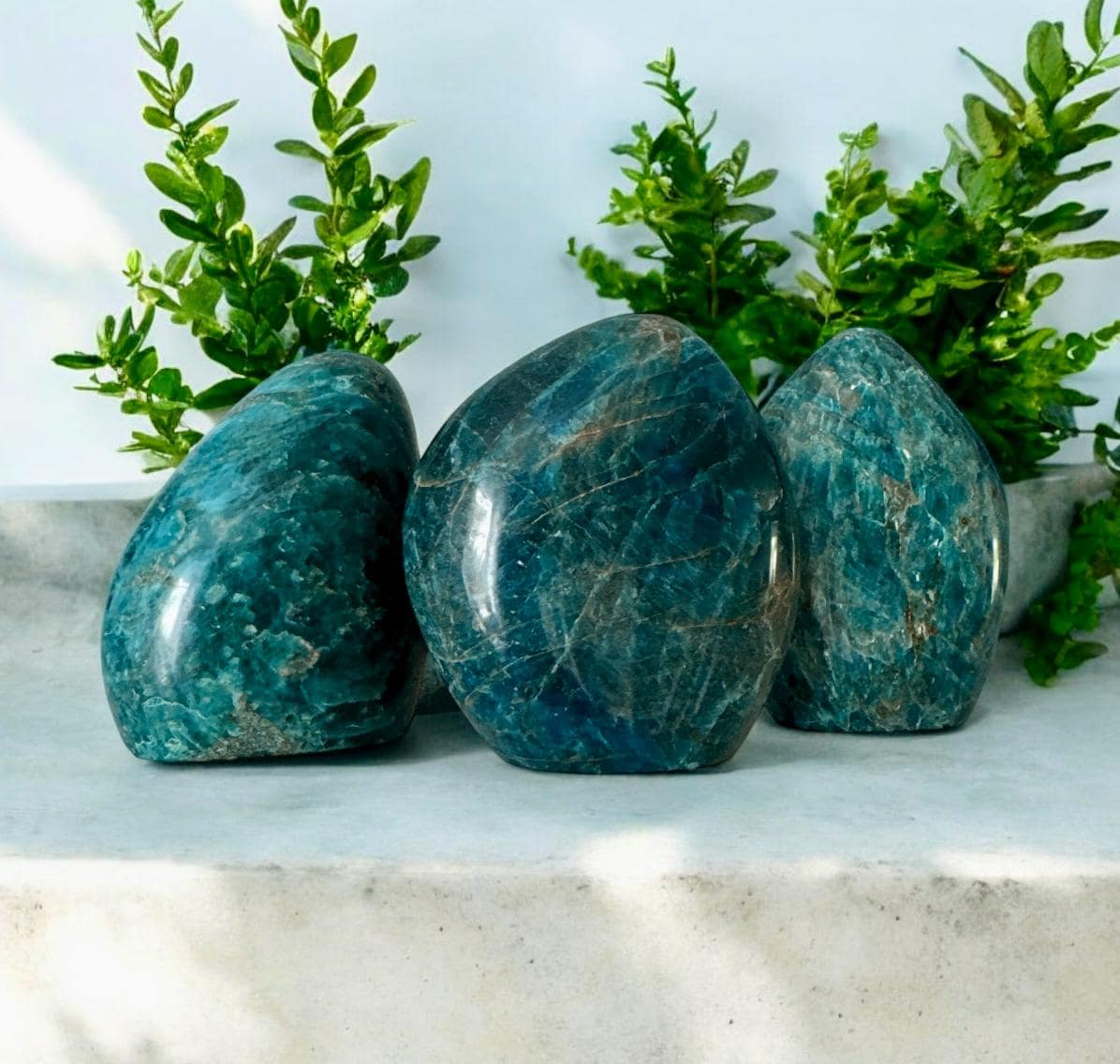 Blue Apatite Freeform – Soothing and Serene Crystal Energy | Luna by Louise, Crystal Shop UK