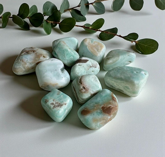 Aragonite Crystal Tumble Stone: Grounding Pocket Stone