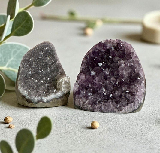 Amethyst Crystal Cluster: Healing Standing Stone for Calm & Protection