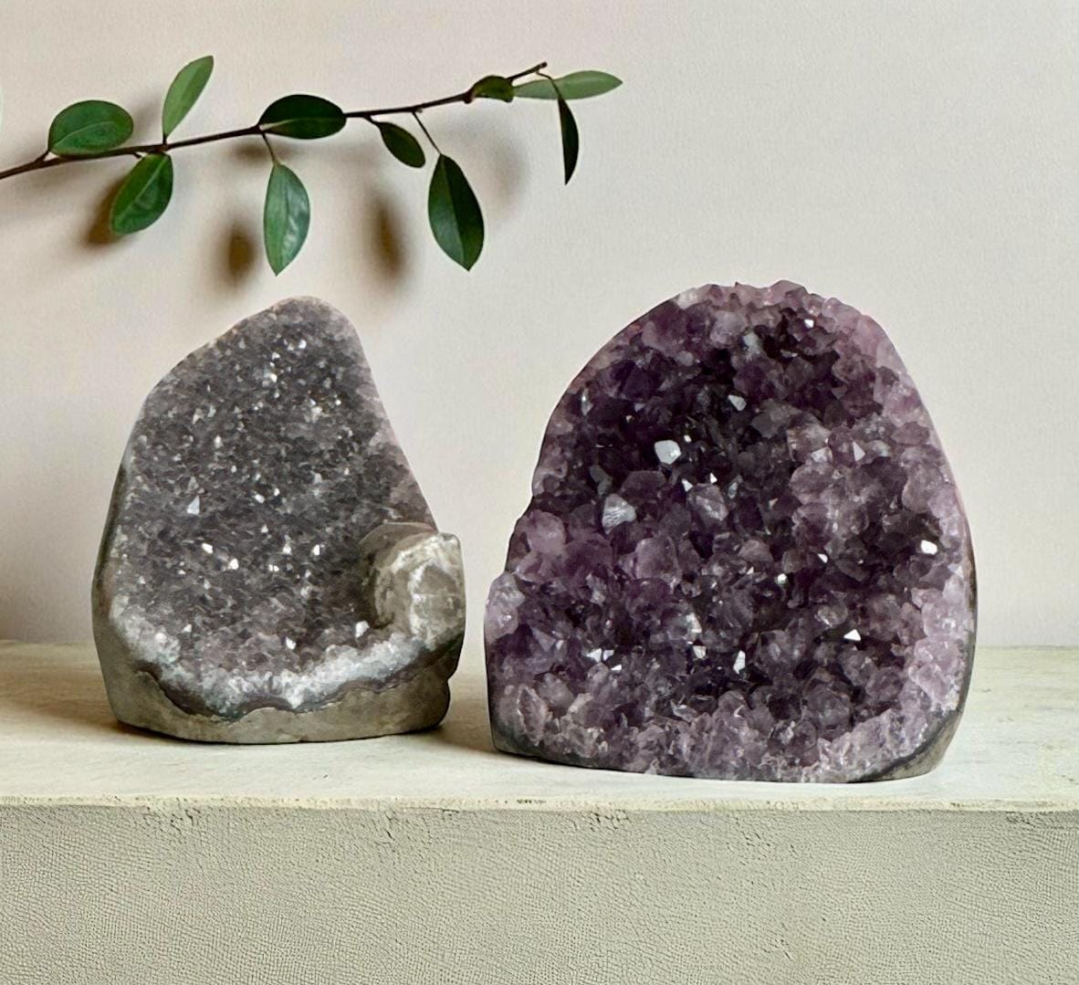 Amethyst Crystal Cluster: Healing Standing Stone for Calm & Protection
