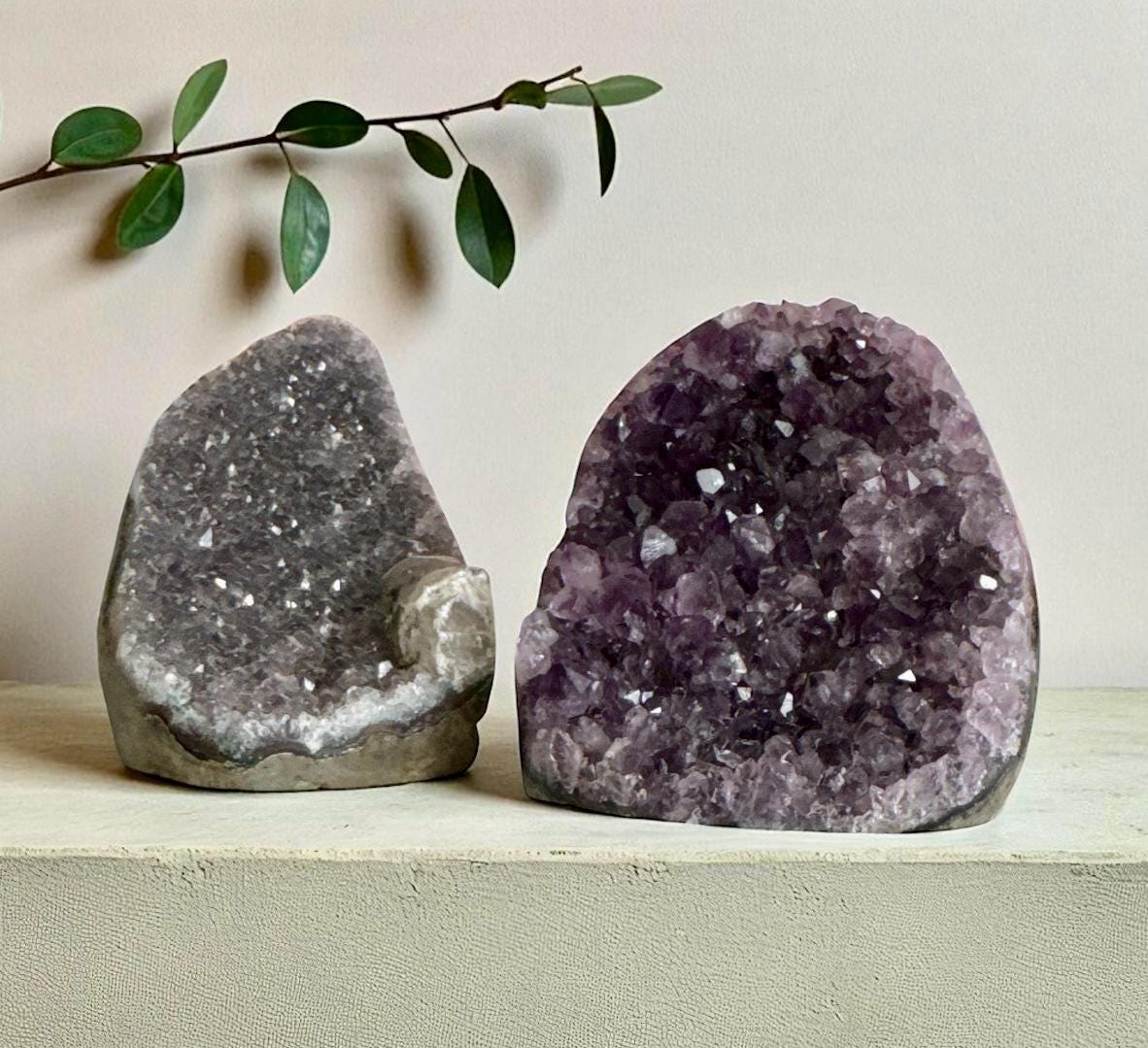 Amethyst Crystal Cluster: Healing Standing Stone for Calm & Protection