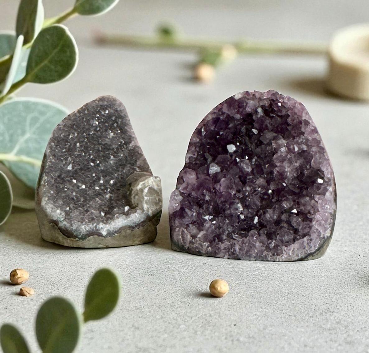 Amethyst Crystal Cluster: Healing Standing Stone for Calm & Protection