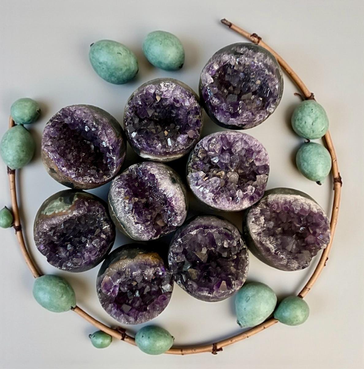 Amethyst Dark Crystal Cluster Sphere: Spiritual Protection, Luna by Louise