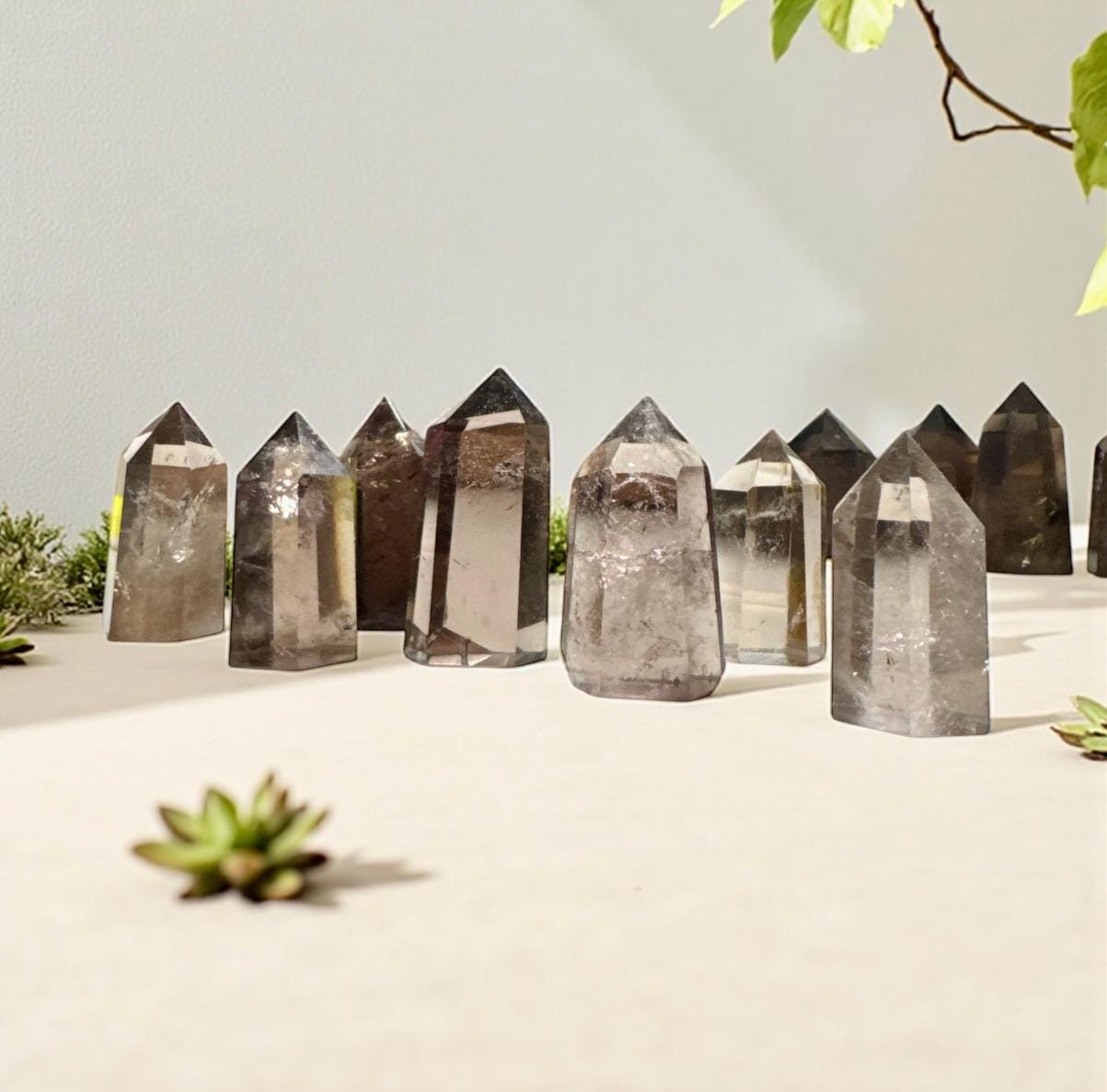 Smokey Quartz Small Chunky Tower - Protection • Grounding • Clarity • Calm