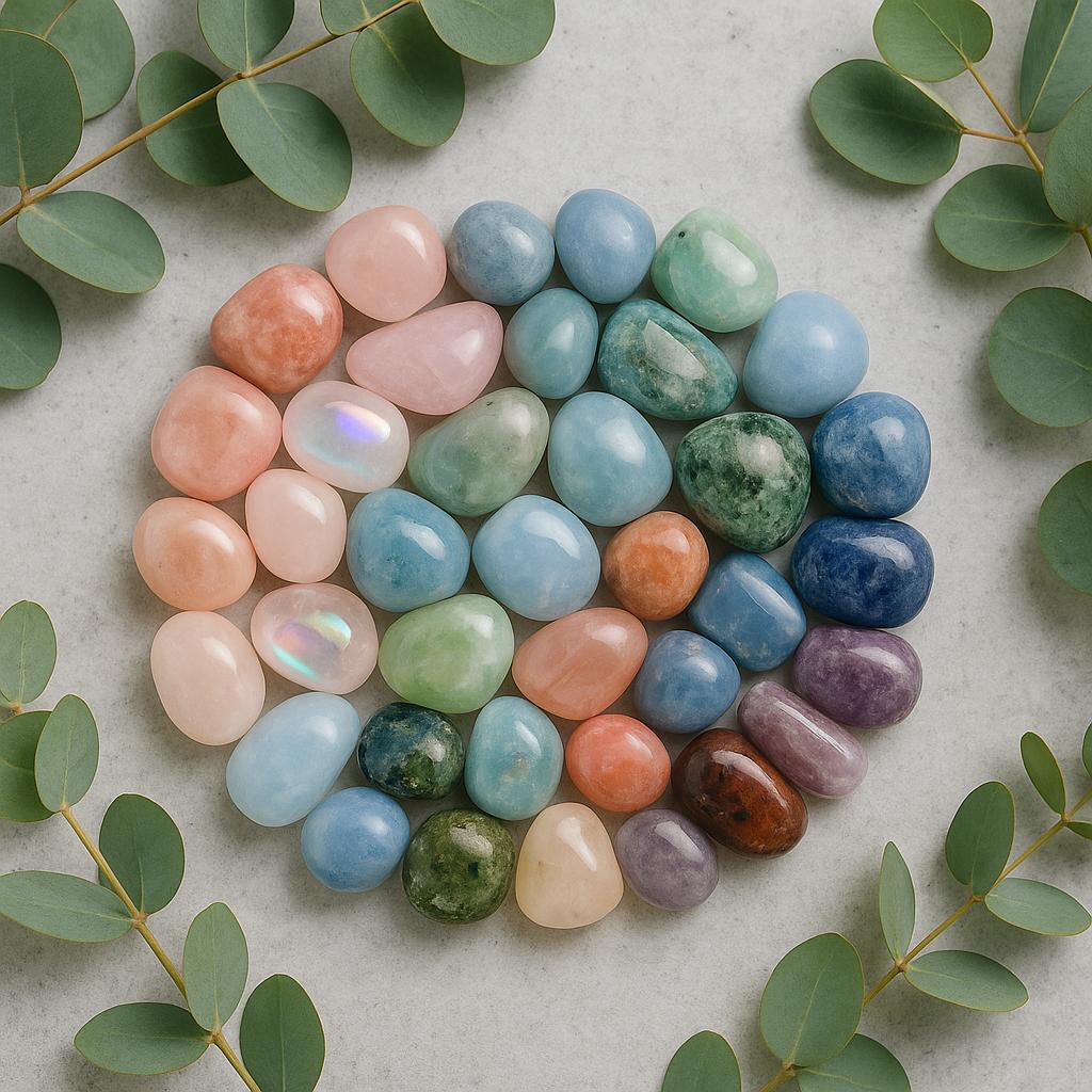 Luxury 300g Crystal Tumble Stone Collector’s Gift Set – High Quality Healing Crystals from Around the World