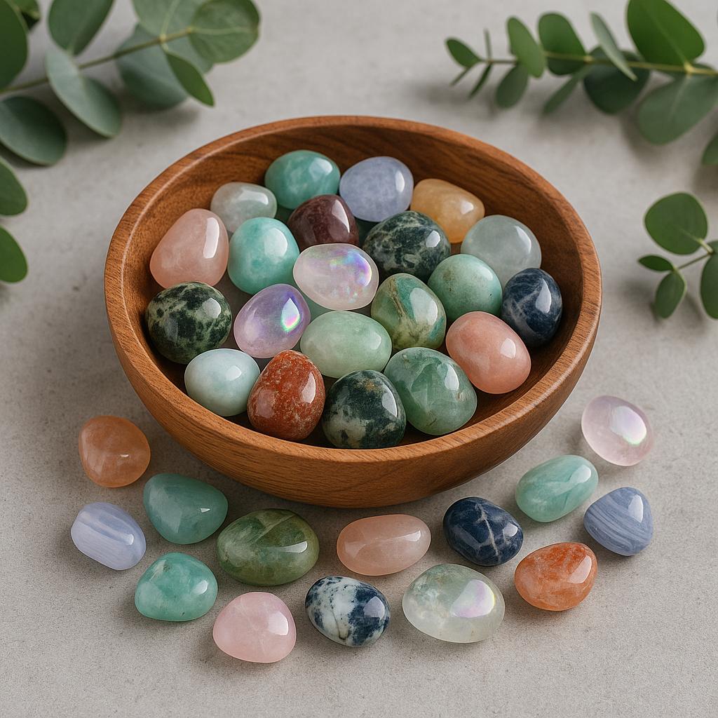 Luxury Crystal Tumble Stone Gift Set - Approx 6-8 Healing Crystals, 100g
