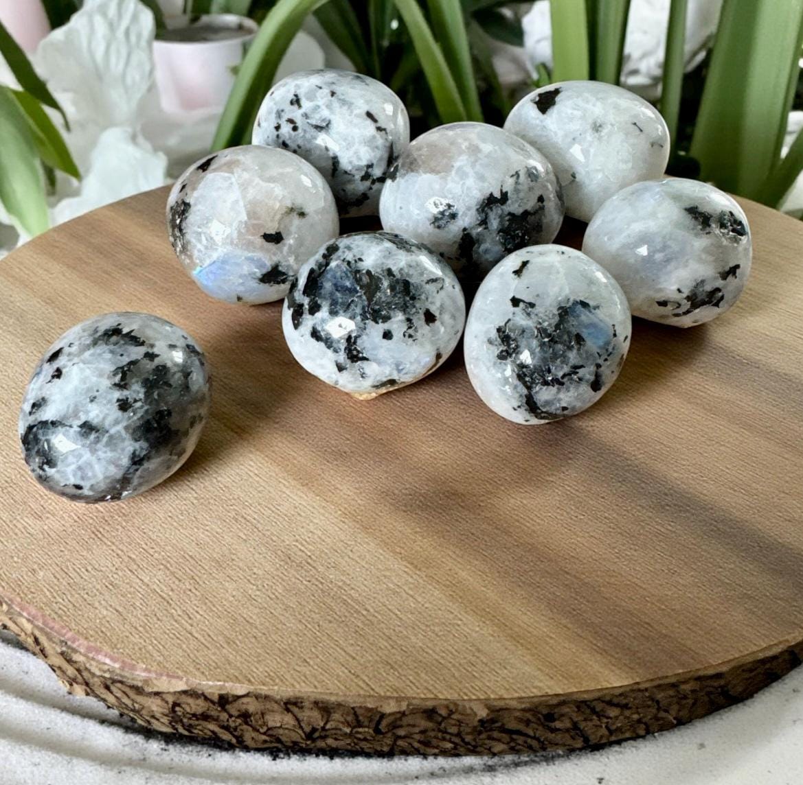 Rainbow Moonstone Tumble Stone – Divine Feminine Energy & Intuition | Luna by Louise, Crystal Shop UK