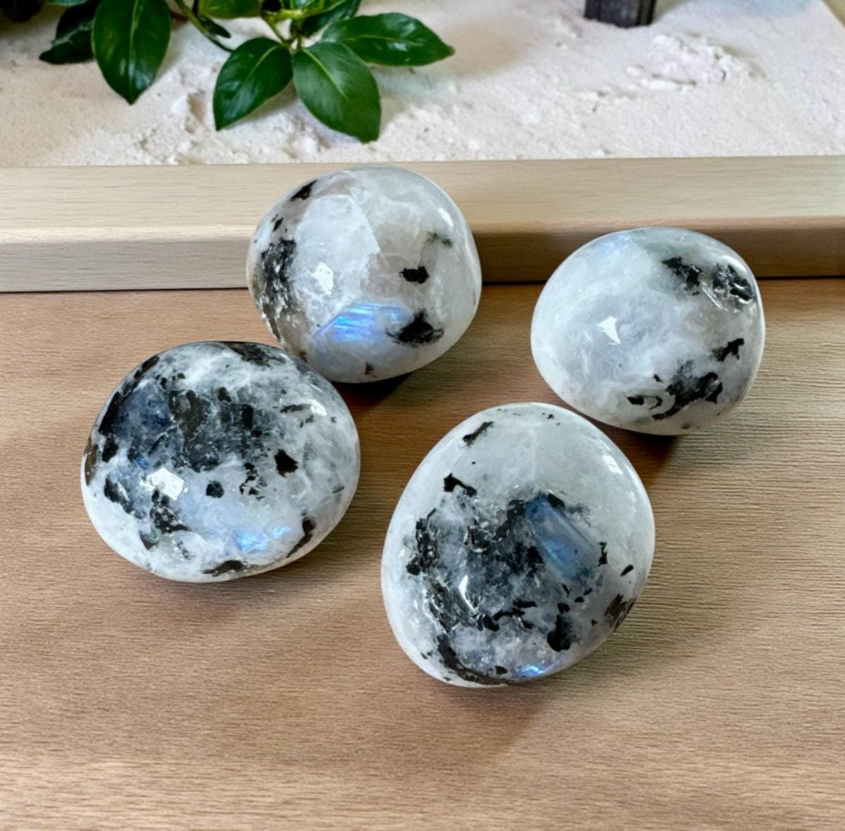 Rainbow Moonstone Tumble Stone – Divine Feminine Energy & Intuition | Luna by Louise, Crystal Shop UK