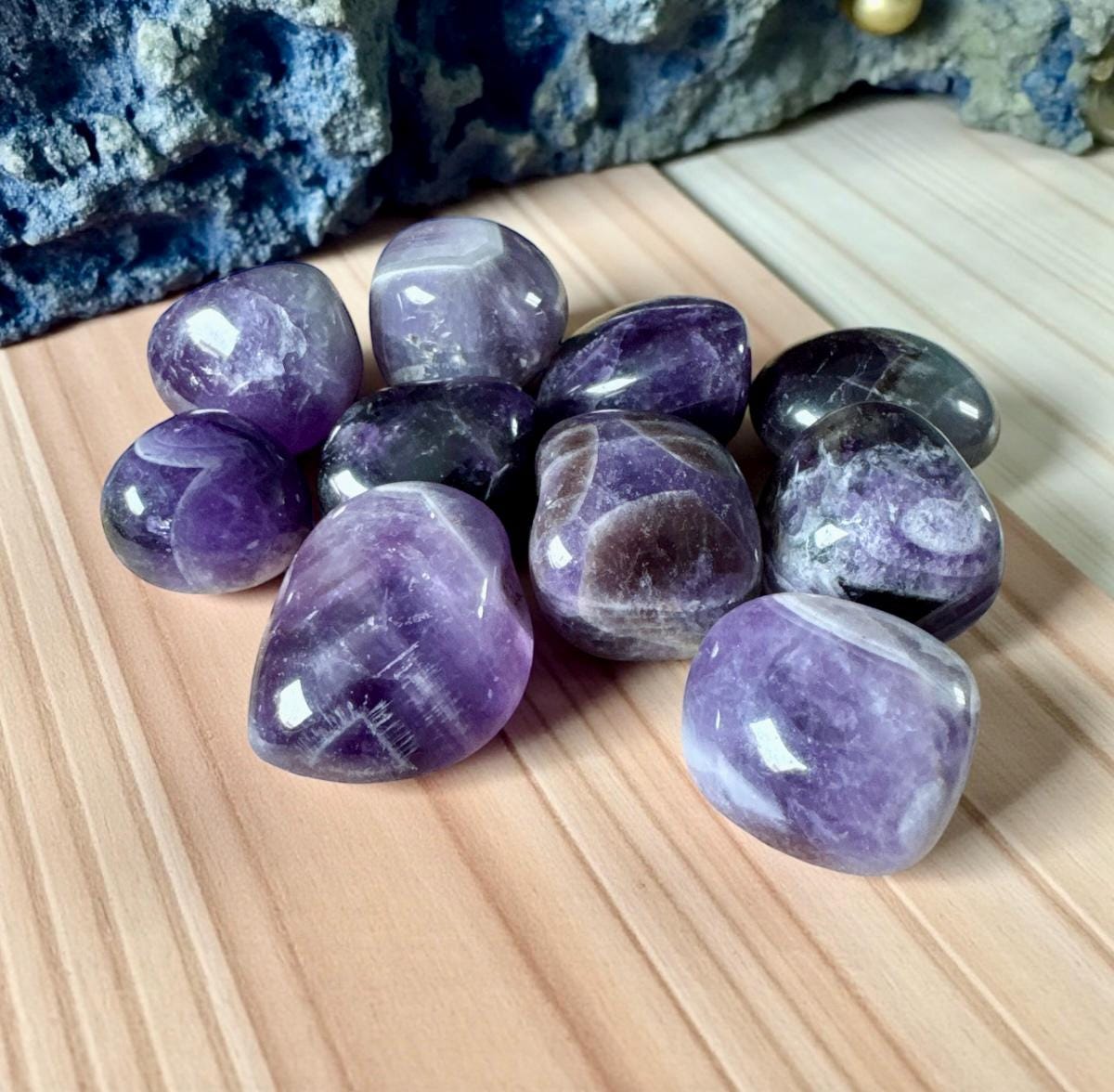 Dream Amethyst Tumble Stone – Spiritual Protection & Peace | Luna by Louise, Crystal Shop UK