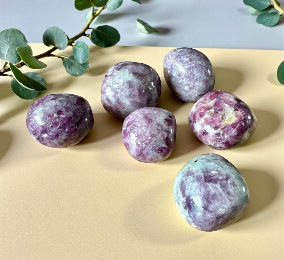 Lepidolite Mica Tumble Stone – Calming, Balancing & Emotional Healing | Luna by Louise, Crystal Shop UK