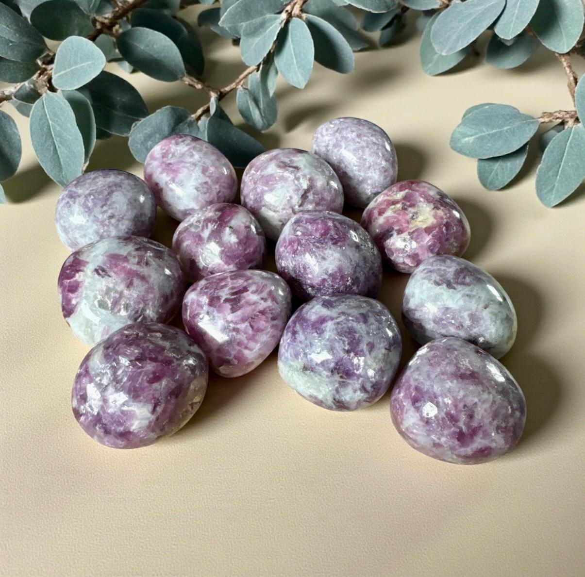Lepidolite Mica Tumble Stone – Calming, Balancing & Emotional Healing | Luna by Louise, Crystal Shop UK