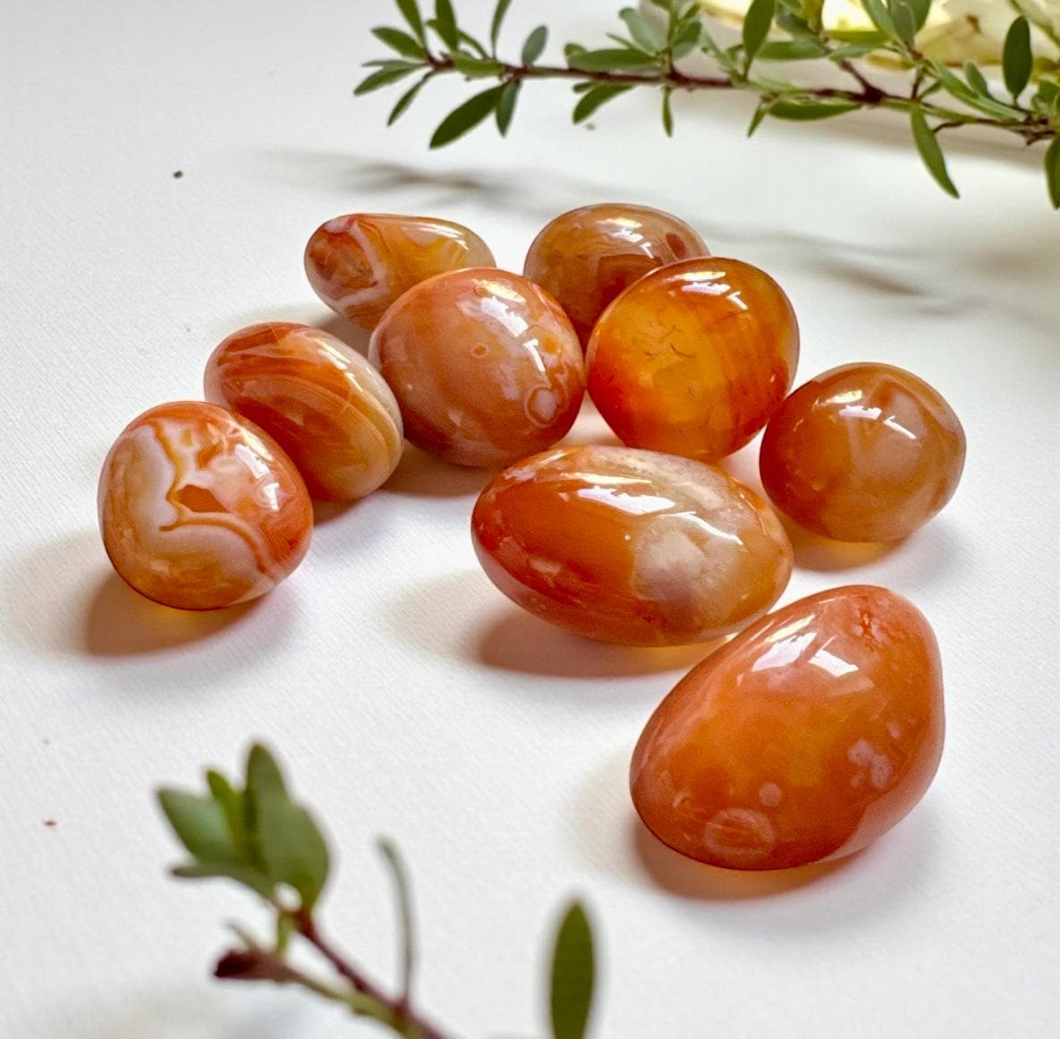 Sardonyx Tumble Stone – Strength, Protection & Stability | Luna by Louise, Crystal Shop UK