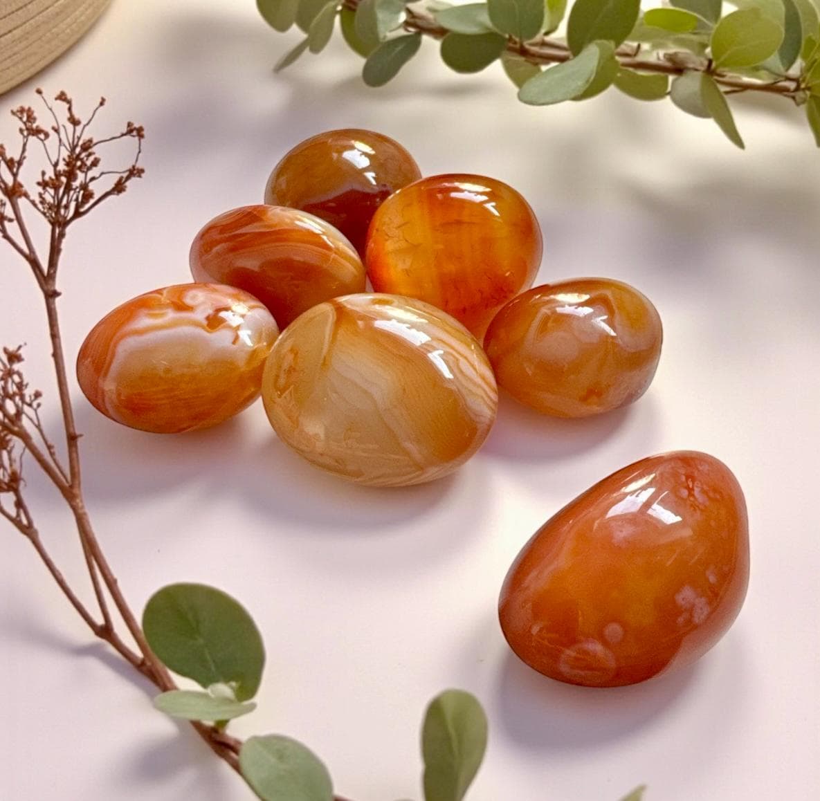 Sardonyx Tumble Stone – Strength, Protection & Stability | Luna by Louise, Crystal Shop UK