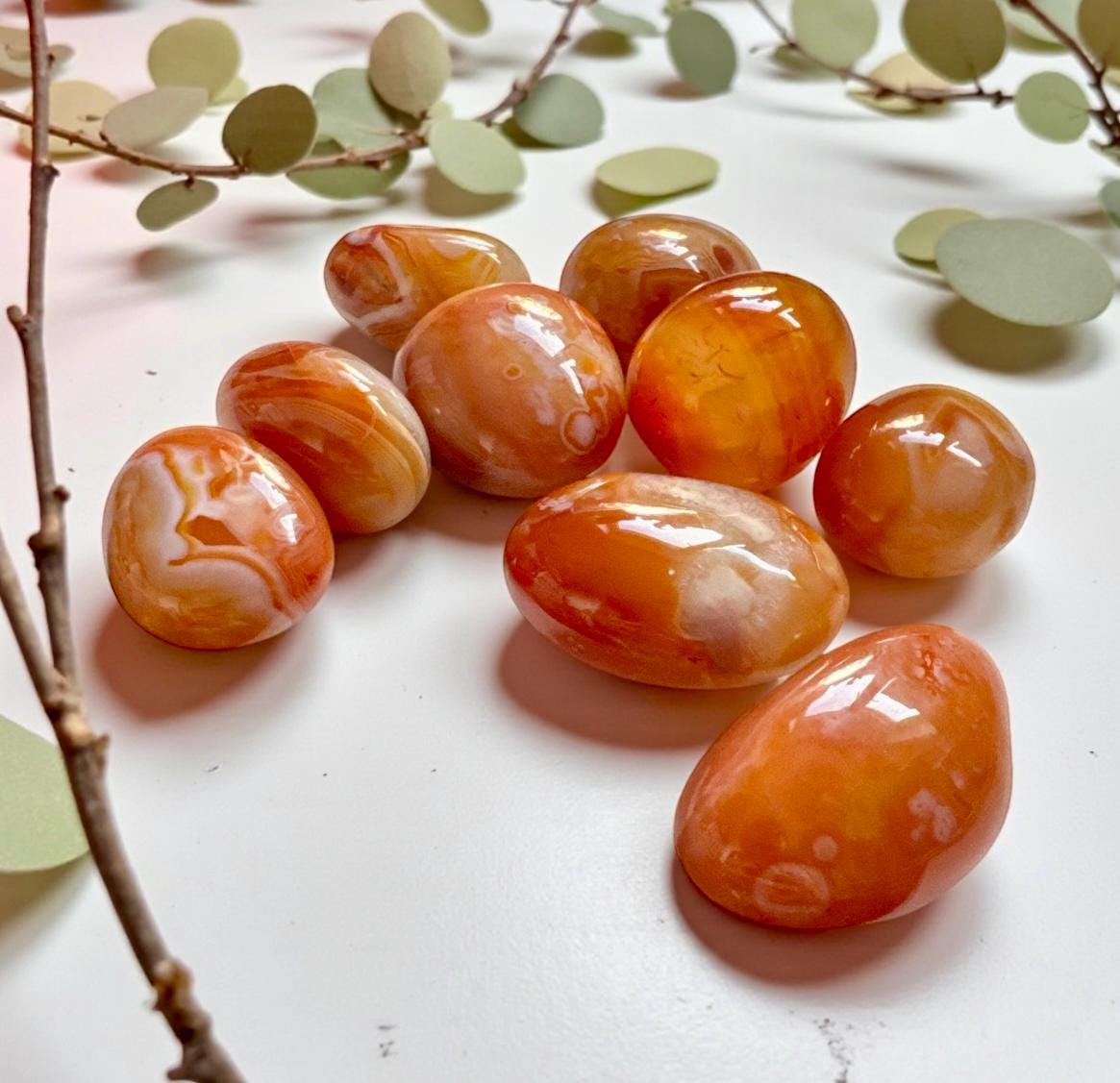 Sardonyx Tumble Stone – Strength, Protection & Stability | Luna by Louise, Crystal Shop UK