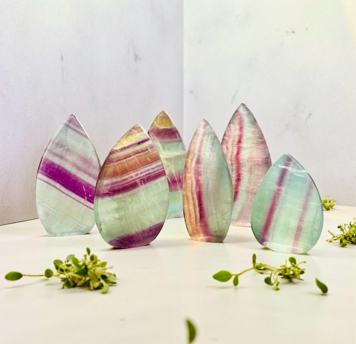 Candy Fluorite Mini Flame: Colorful Crystal for Balance & Positivity