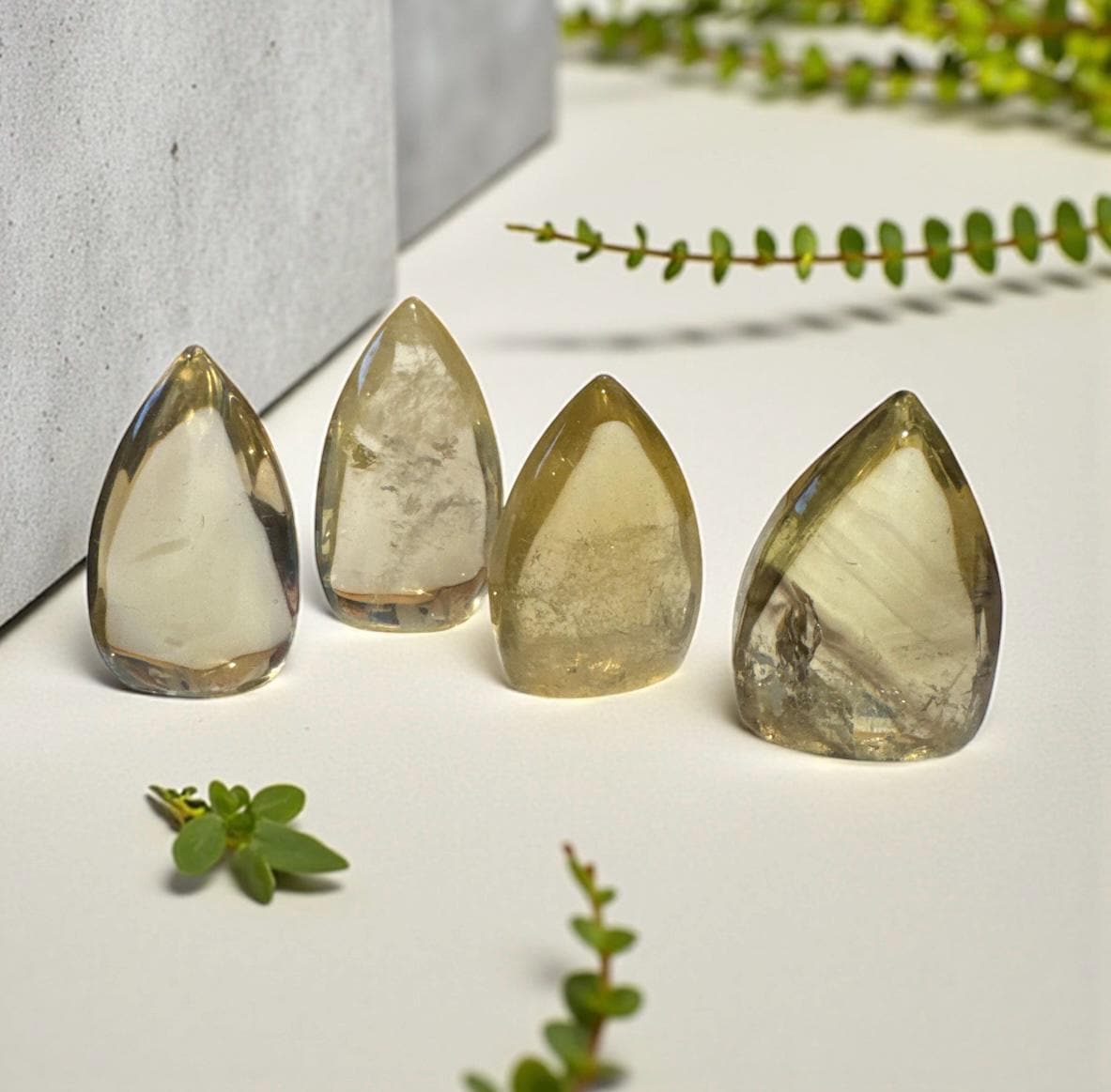 Citrine Tear Drop Crystal: Polished Stone of Abundance & Joy