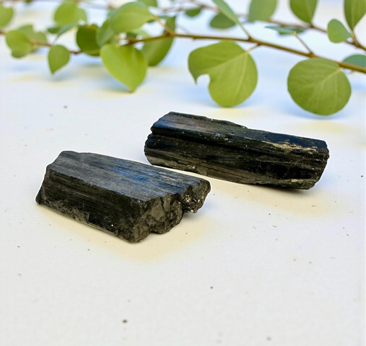 Black Tourmaline with Mica: Protection Crystal Piece