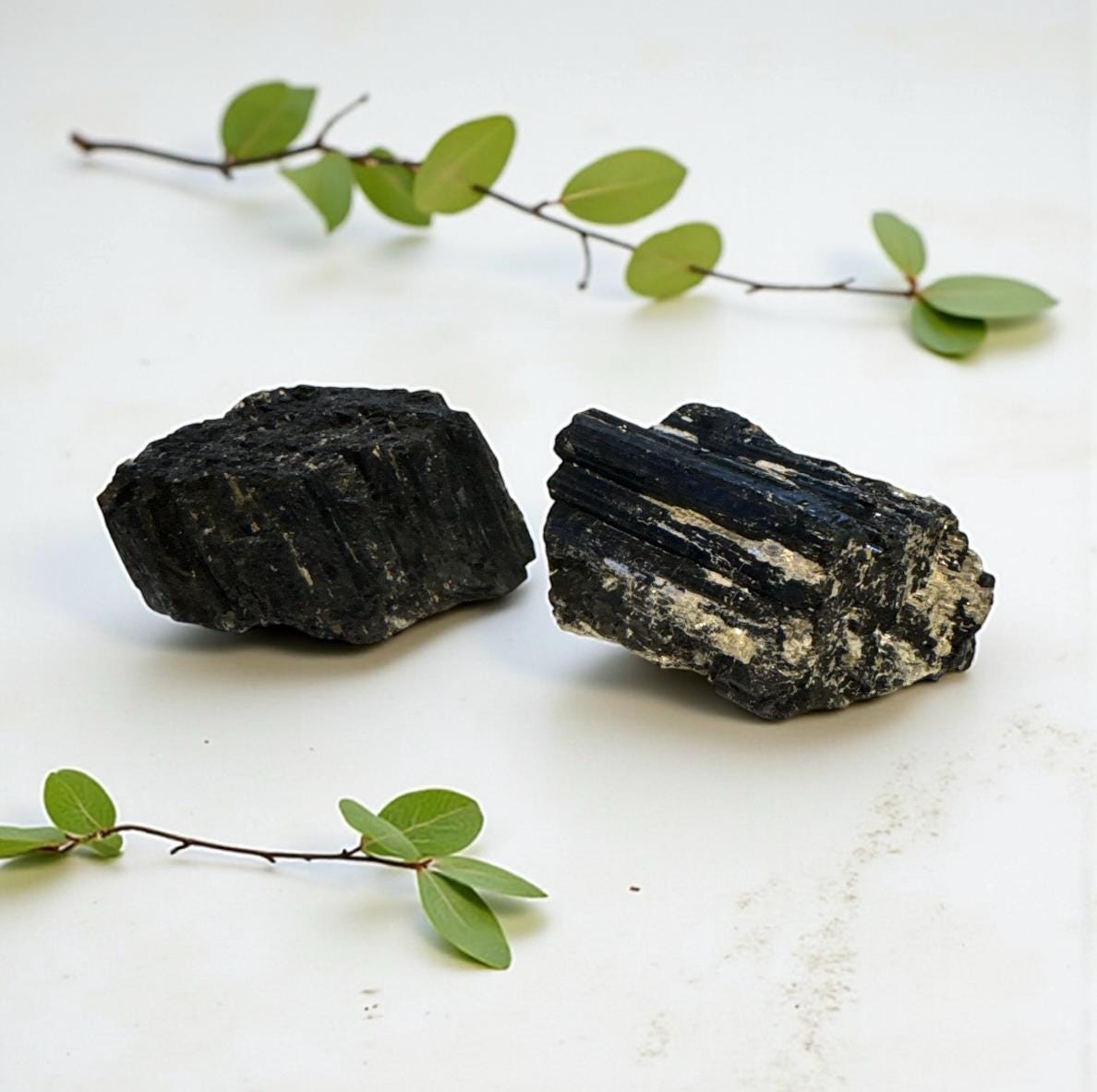 Black Tourmaline with Mica: Protection Crystal Piece