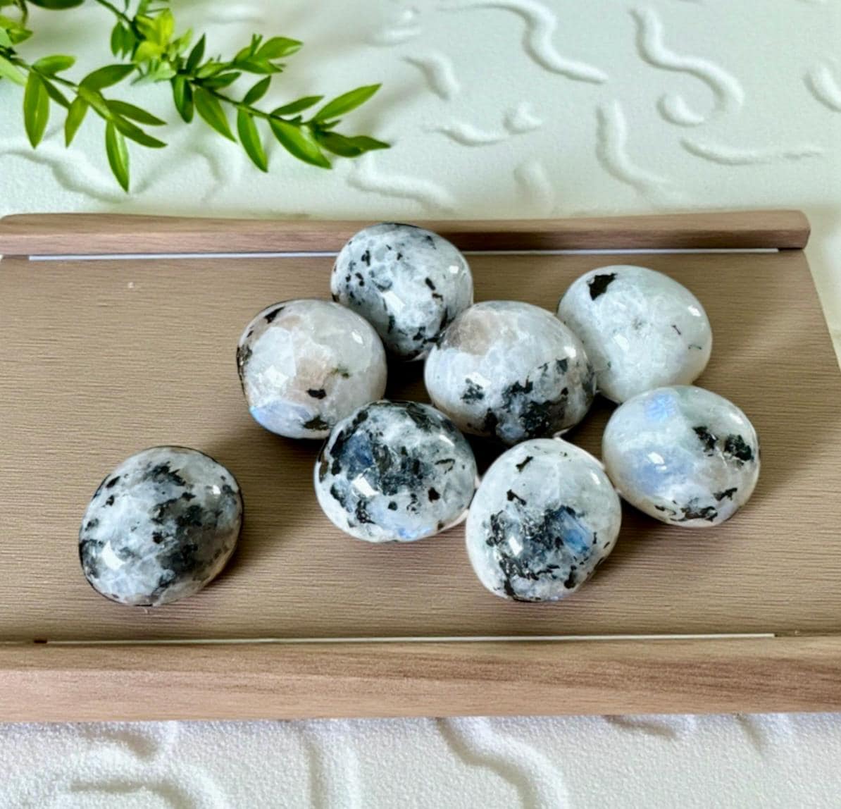 Rainbow Moonstone Tumble Stone – Divine Feminine Energy & Intuition | Luna by Louise, Crystal Shop UK