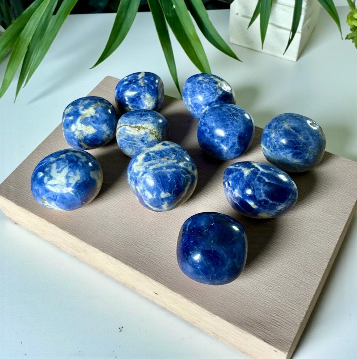 Sodalite Tumble Stone – Clarity, Communication & Calm | Luna by Louise, Crystal Shop UK