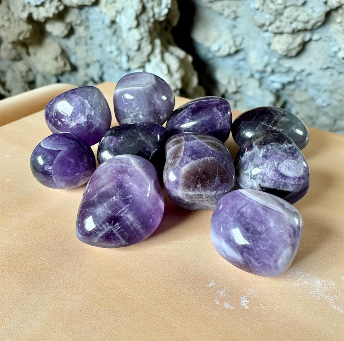 Dream Amethyst Tumble Stone – Spiritual Protection & Peace | Luna by Louise, Crystal Shop UK