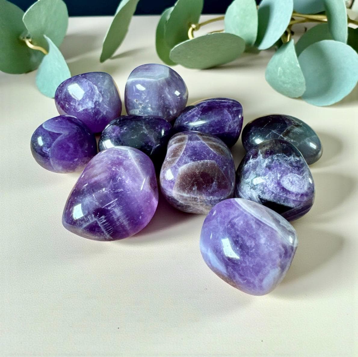 Dream Amethyst Tumble Stone – Spiritual Protection & Peace | Luna by Louise, Crystal Shop UK