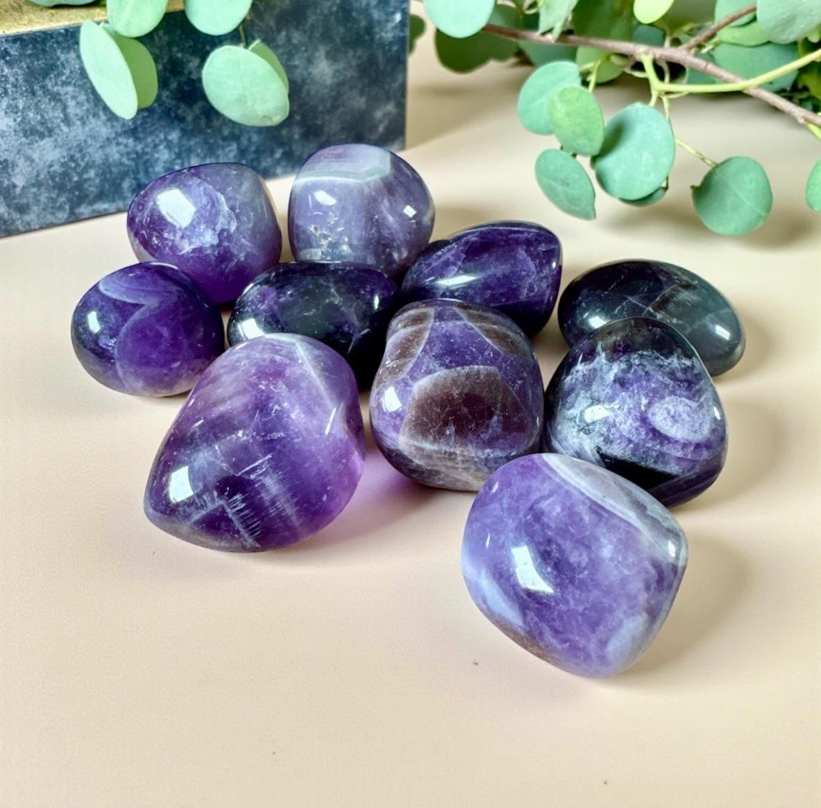 Dream Amethyst Tumble Stone – Spiritual Protection & Peace | Luna by Louise, Crystal Shop UK
