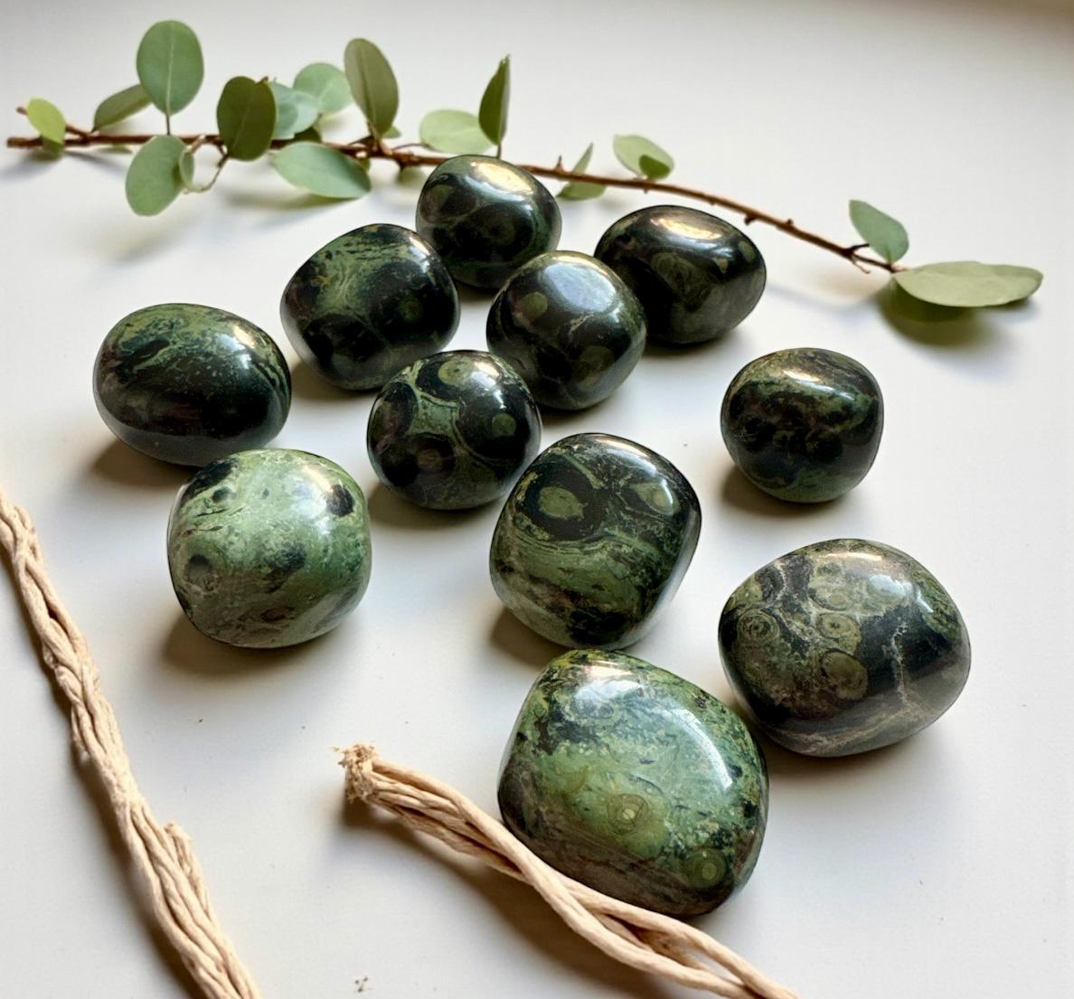 Kambaba Jasper Tumble Stone – Deep Peace & Grounding Energy | Luna by Louise, Crystal Shop UK