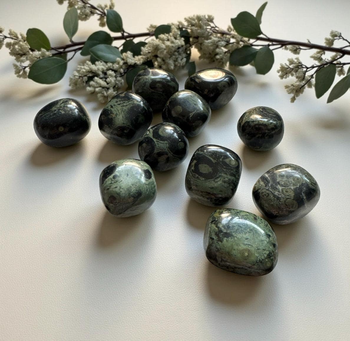 Kambaba Jasper Tumble Stone – Deep Peace & Grounding Energy | Luna by Louise, Crystal Shop UK