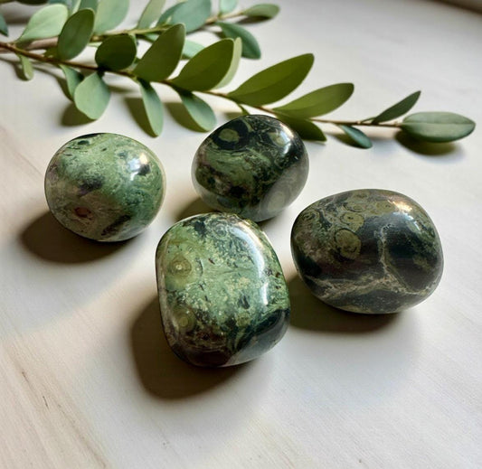 Kambaba Jasper Tumble Stone – Deep Peace & Grounding Energy | Luna by Louise, Crystal Shop UK