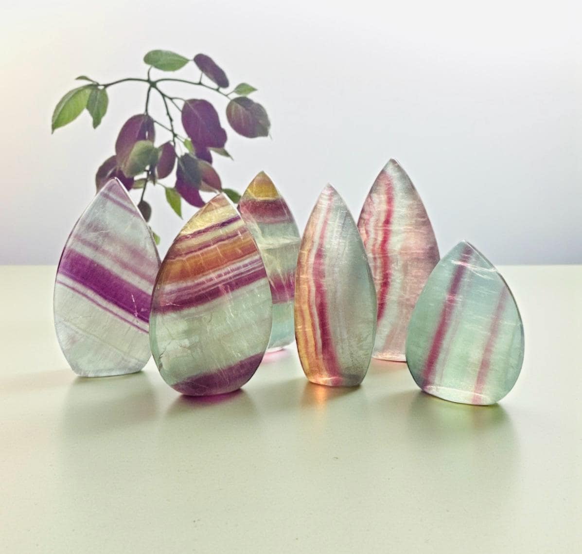 Candy Fluorite Mini Flame: Colorful Crystal for Balance & Positivity