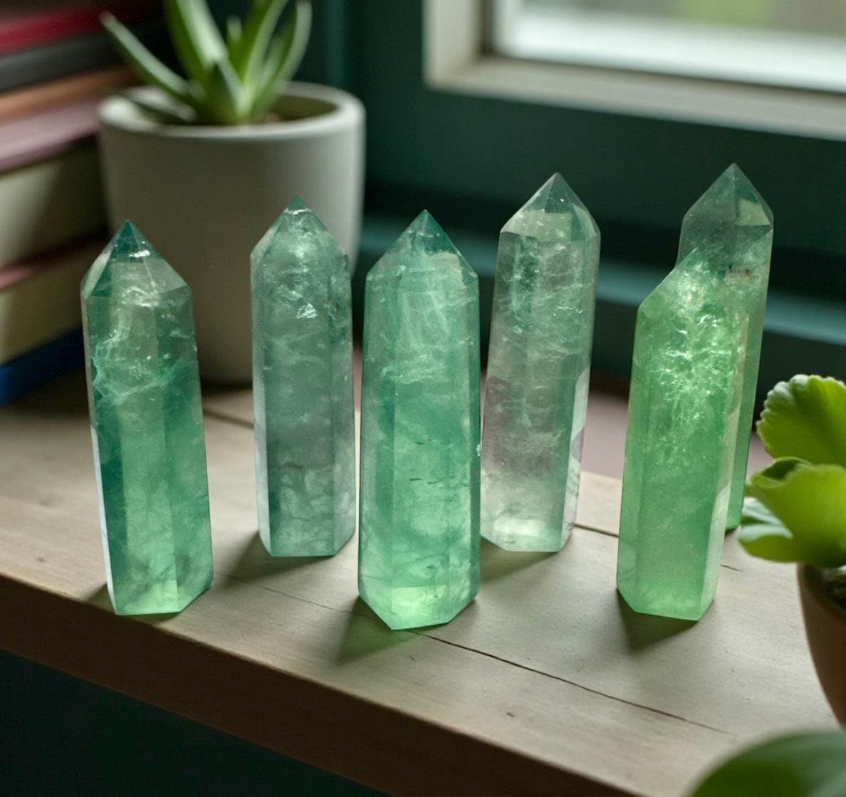 Green Fluorite Tower: Healing Crystal for Focus