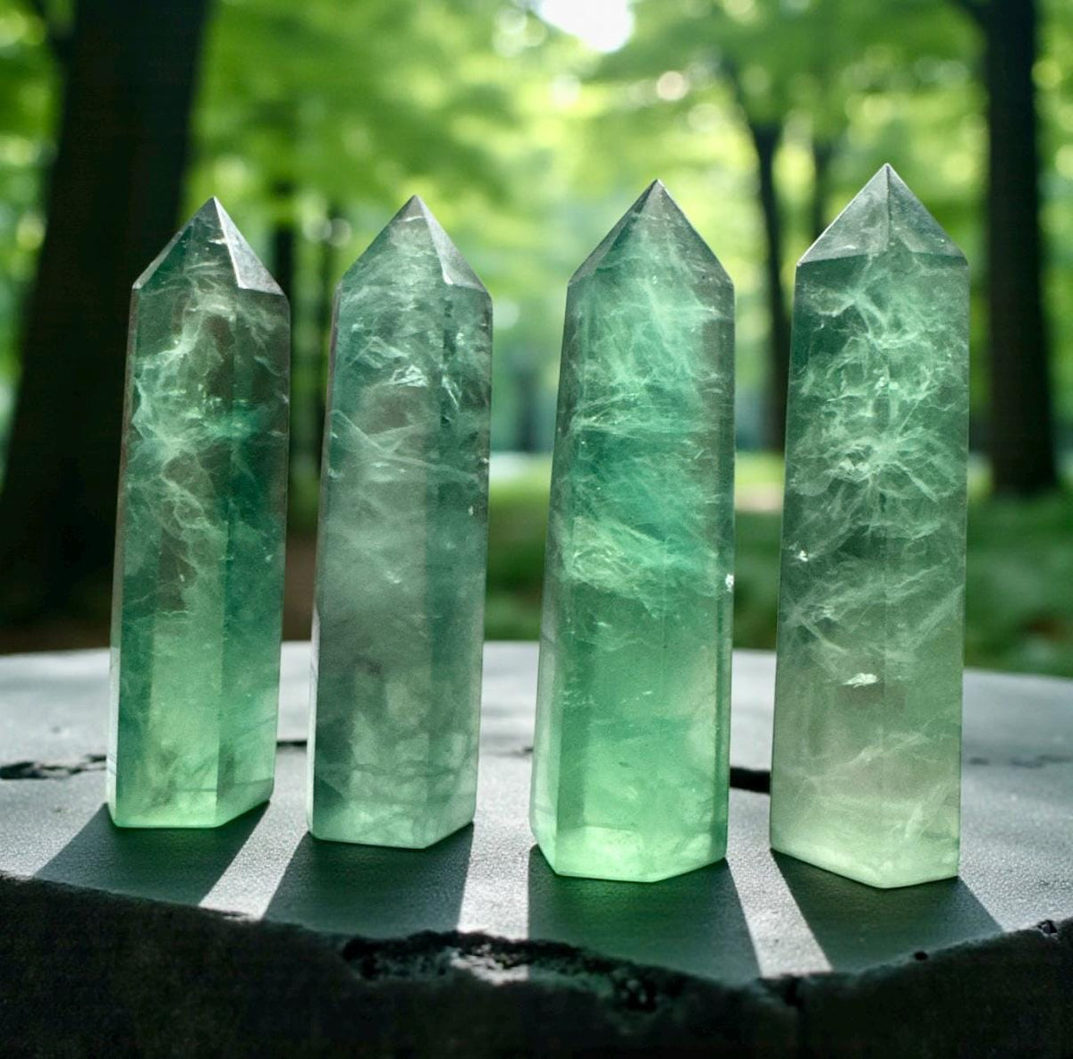 Green Fluorite Tower: Healing Crystal for Focus