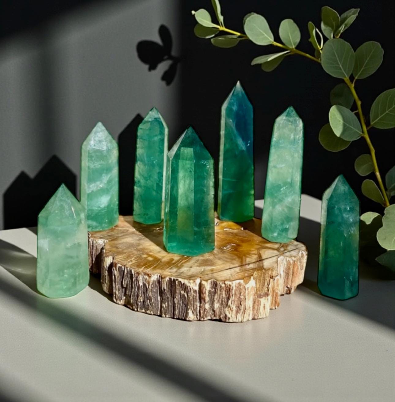 Green Fluorite Tower: Healing Crystal for Focus