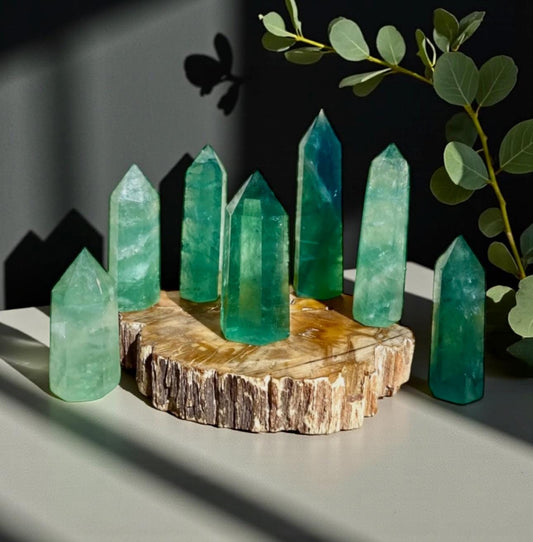 Green Fluorite Tower: Healing Crystal for Focus