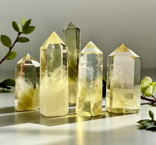 Natural Citrine Tower – Ethically Sourced Crystal, Abundance Stone